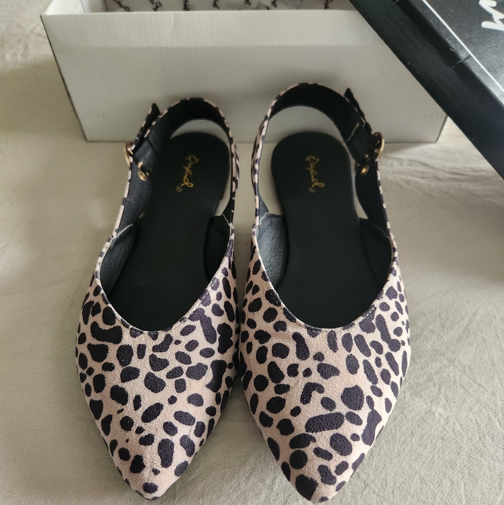 Leopard Sling Back